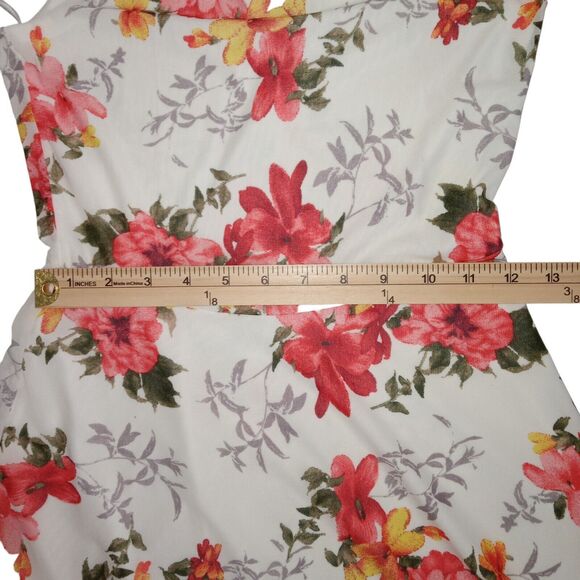 NWT DNA Couture Floral Spaghetti Strap Ivory Sun Dress Women's Size Small - Picture 6 of 7